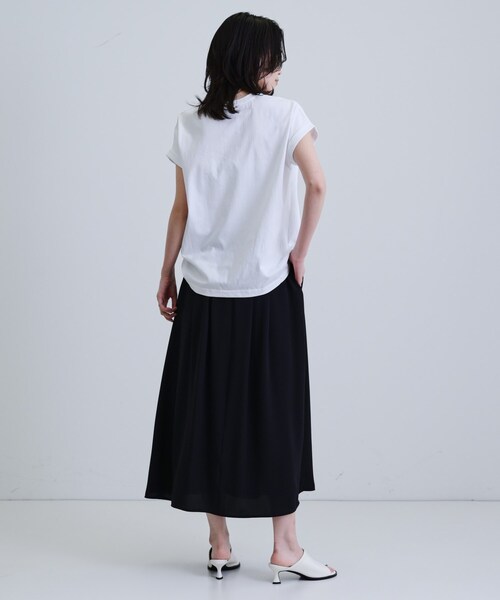 GALLEST(ギャレスト)の「ドレープギャザースカート(スカート・レディース・ブラック/ホワイト/グリーン系・36/38/40)」の17枚目の写真