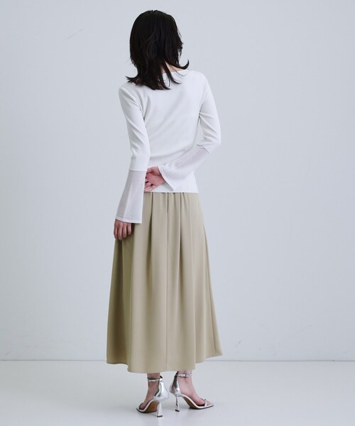 GALLEST(ギャレスト)の「ドレープギャザースカート(スカート・レディース・ブラック/ホワイト/グリーン系・36/38/40)」の22枚目の写真