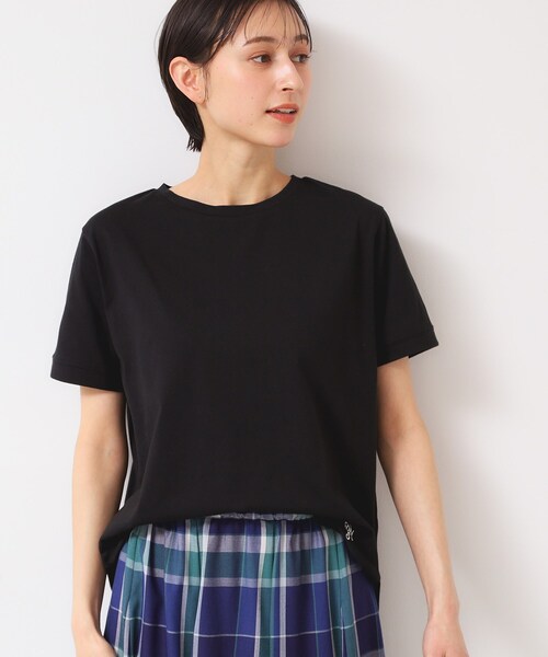 Dessin(デッサン)の「【レイヤード・1枚着・プチプラ】シャツテールTシャツ(XS~L)(Tシャツ/カットソー・レディース・ブラック系その他3/ホワイト系/ブラック・00/01/02/03)」の5枚目の写真
