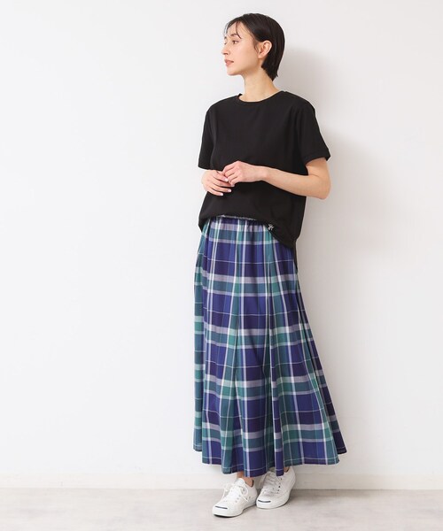 Dessin(デッサン)の「【レイヤード・1枚着・プチプラ】シャツテールTシャツ(XS~L)(Tシャツ/カットソー・レディース・ブラック系その他3/ホワイト系/ブラック・00/01/02/03)」の6枚目の写真