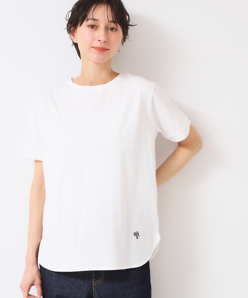 Dessin(デッサン)の「【レイヤード・1枚着・プチプラ】シャツテールTシャツ(XS~L)(Tシャツ/カットソー・レディース・ブラック系その他3/ホワイト系/ブラック・00/01/02/03)」の13枚目の写真