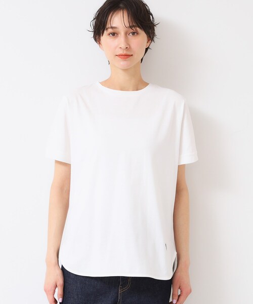 Dessin(デッサン)の「【レイヤード・1枚着・プチプラ】シャツテールTシャツ(XS~L)(Tシャツ/カットソー・レディース・ブラック系その他3/ホワイト系/ブラック・00/01/02/03)」の16枚目の写真