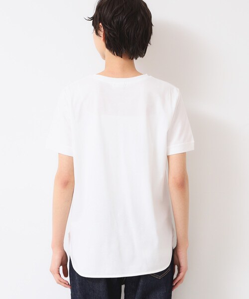 Dessin(デッサン)の「【レイヤード・1枚着・プチプラ】シャツテールTシャツ(XS~L)(Tシャツ/カットソー・レディース・ブラック系その他3/ホワイト系/ブラック・00/01/02/03)」の18枚目の写真