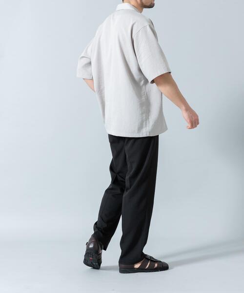 URBAN RESEARCH ROSSO MEN(アーバンリサーチロッソメン)の「『WEB限定』『セットアップ対応/XLサイズあり』リネンライクリラックステーパードパンツ(その他パンツ・メンズ・ネイビー/ブラック・X-LARGE/LARGE/MEDIUM)」の9枚目の写真