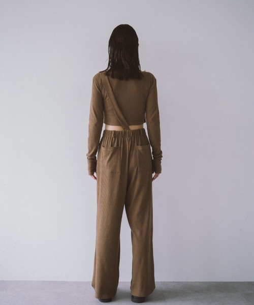 HANNE（アン）の「コンパクトリブカーディガン（カーディガン/ボレロ・レディース・ベージュ/ブラック・FREE）」の15枚目の写真