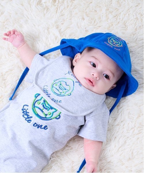 XLARGE KIDS（エクストララージキッズ）の「マルチファニーゴリラベビーハット（ハット・キッズ・ブルー/トップグレー/グリーン・44-46cm）」の9枚目の写真