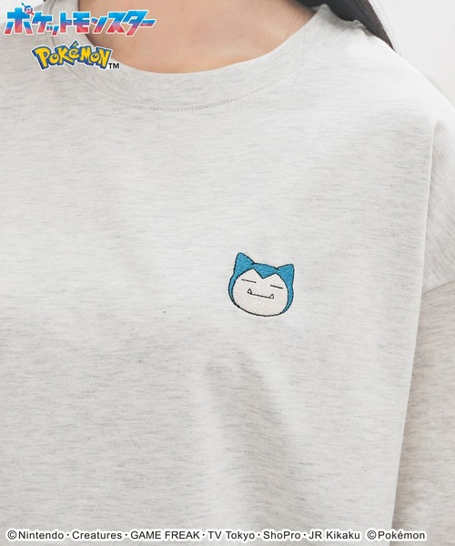 Honeys（ハニーズ）の「【ＵＶカット】ポケモン／ゆるＴシャツ（Tシャツ/カットソー・レディース・オートミール/ホワイト系その他/ブルー系その他3/ブラック系その他2/ピンク系その他/ブラック系その他/ミント・LL/M/SS/S/L）」の4枚目の写真