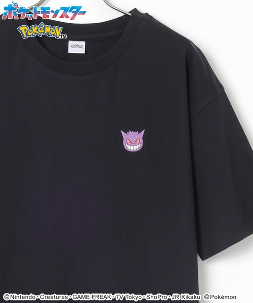 Honeys（ハニーズ）の「【ＵＶカット】ポケモン／ゆるＴシャツ（Tシャツ/カットソー・レディース・オートミール/ホワイト系その他/ブルー系その他3/ブラック系その他2/ピンク系その他/ブラック系その他/ミント・LL/M/SS/S/L）」の2枚目の写真