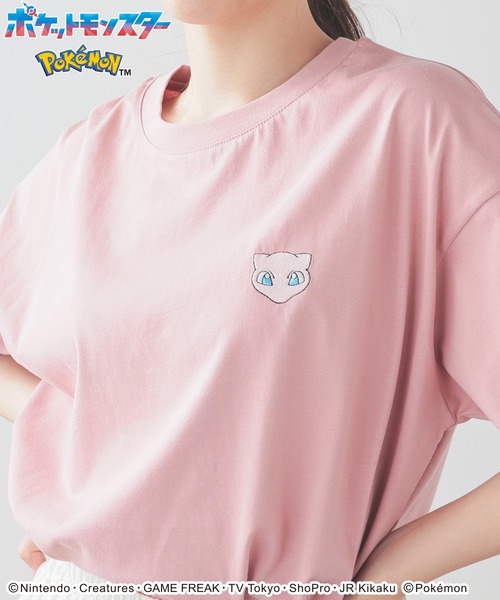 Honeys（ハニーズ）の「【ＵＶカット】ポケモン／ゆるＴシャツ（Tシャツ/カットソー・レディース・オートミール/ホワイト系その他/ブルー系その他3/ブラック系その他2/ピンク系その他/ブラック系その他/ミント・LL/M/SS/S/L）」の7枚目の写真