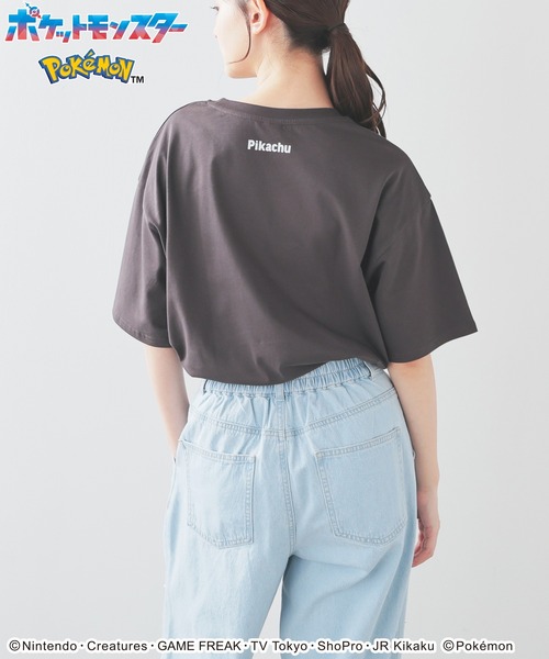 Honeys（ハニーズ）の「【ＵＶカット】ポケモン／ゆるＴシャツ（Tシャツ/カットソー・レディース・オートミール/ホワイト系その他/ブルー系その他3/ブラック系その他2/ピンク系その他/ブラック系その他/ミント・LL/M/SS/S/L）」の16枚目の写真