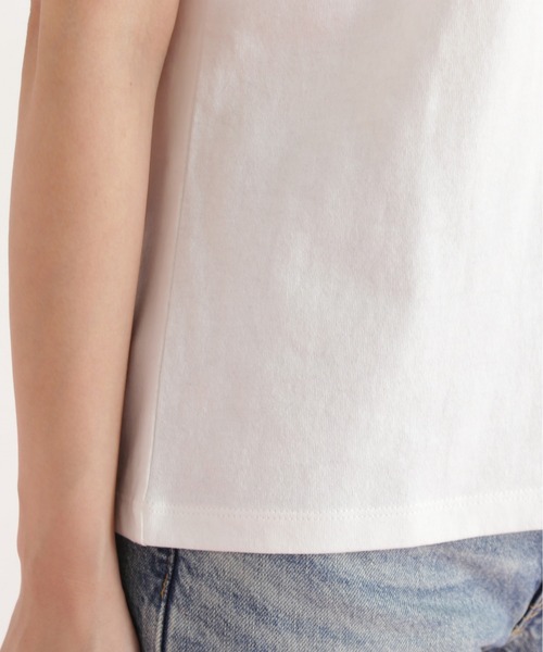 N.（N. Natural Beauty Basic）（エヌエヌナチュラルビューティーベーシック）の「ハートフレームロゴＴ（Tシャツ/カットソー・レディース・オフホワイト/チャコールグレー/ライトグリーン・MEDIUM）」の14枚目の写真