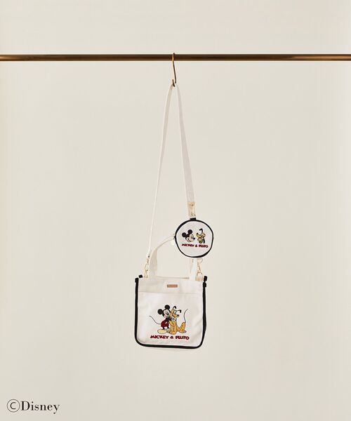 Maison de FLEUR トートバッグポーチ Donald/Daisy/ポーチ付ショルダー/Maison de FLEUR（メゾン ド