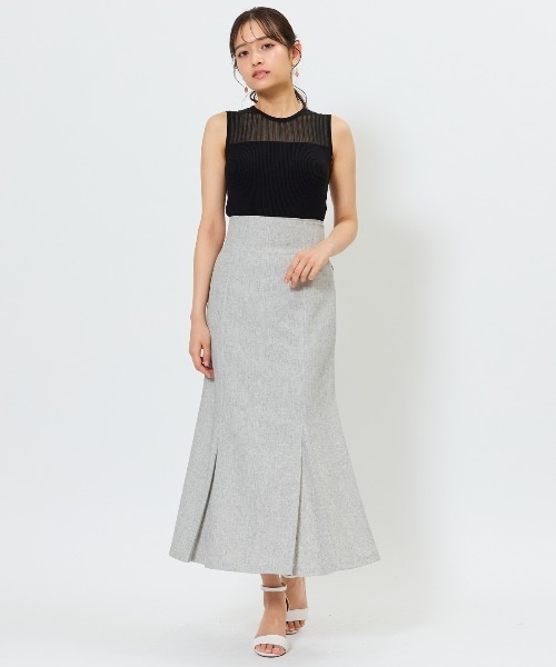 AND COUTURE（アンドクチュール）の「バックリボンマーメイドスカート（スカート・レディース・ミント/ネイビー/グレー・SMALL/MEDIUM）」の7枚目の写真