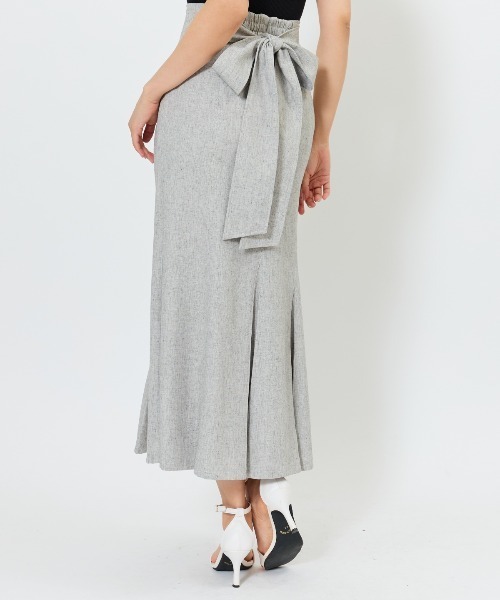 AND COUTURE（アンドクチュール）の「バックリボンマーメイドスカート（スカート・レディース・ミント/ネイビー/グレー・SMALL/MEDIUM）」の11枚目の写真