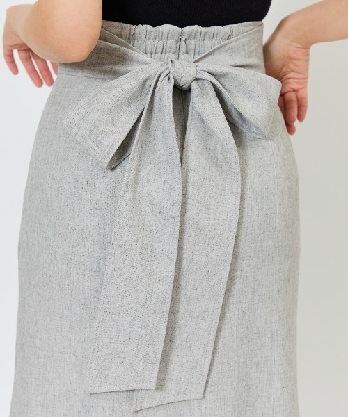 AND COUTURE（アンドクチュール）の「バックリボンマーメイドスカート（スカート・レディース・ミント/ネイビー/グレー・SMALL/MEDIUM）」の12枚目の写真