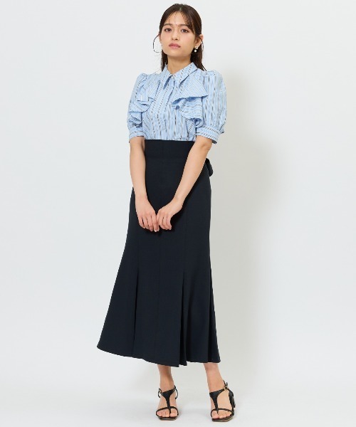 AND COUTURE（アンドクチュール）の「バックリボンマーメイドスカート（スカート・レディース・ミント/ネイビー/グレー・SMALL/MEDIUM）」の13枚目の写真