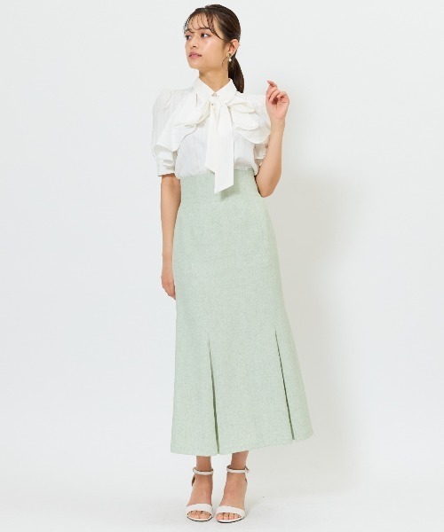 AND COUTURE（アンドクチュール）の「バックリボンマーメイドスカート（スカート・レディース・ミント/ネイビー/グレー・SMALL/MEDIUM）」の21枚目の写真