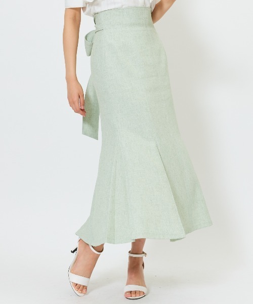 AND COUTURE（アンドクチュール）の「バックリボンマーメイドスカート（スカート・レディース・ミント/ネイビー/グレー・SMALL/MEDIUM）」の22枚目の写真
