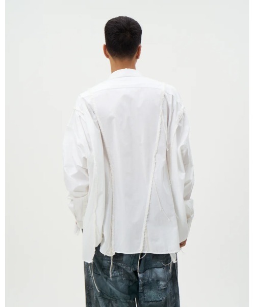 DISCOVERED(ディスカバード)の「DISCOVERED DOCKING WIDE LOOPING SHIRTS(シャツ/ブラウス・メンズ・ブラック/ホワイト・3/1)」の14枚目の写真