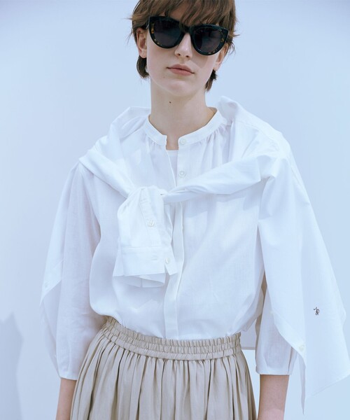 J.PRESS(ジェイプレス)の「【洗える】スムースジャージー ノースリーブ カットソー(Tシャツ/カットソー・レディース・ブラック系/ホワイト系・T13/T15)」の13枚目の写真