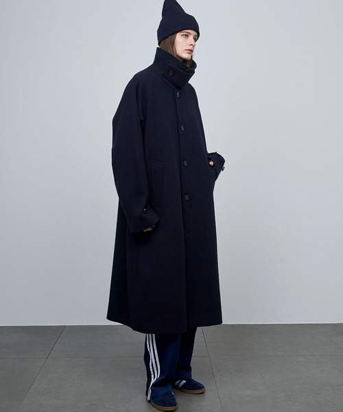 ビーバーメルトン オーバーサイズ ロングステンカラーコート ENDER PRODUCTS（エンダープロダクツ）の「ビーバーメルトン