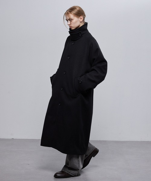 セール】ビーバーメルトン オーバーサイズ ロングステンカラーコート