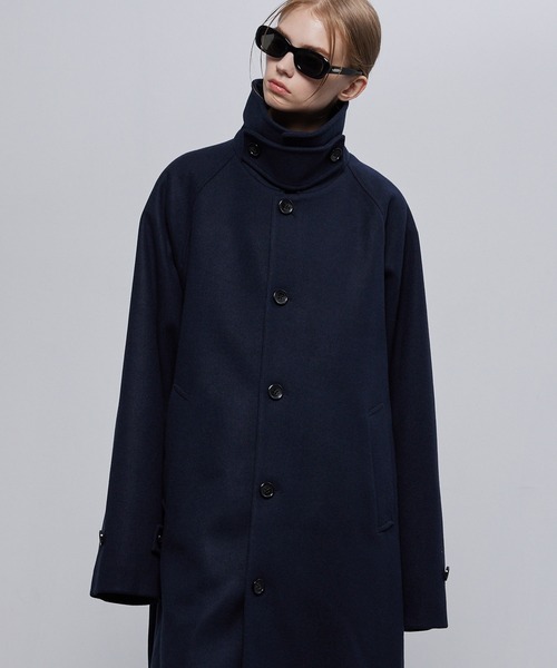 セール】ビーバーメルトン オーバーサイズ ロングステンカラーコート