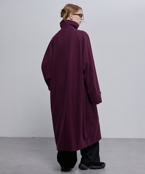 セール】ビーバーメルトン オーバーサイズ ロングステンカラーコート