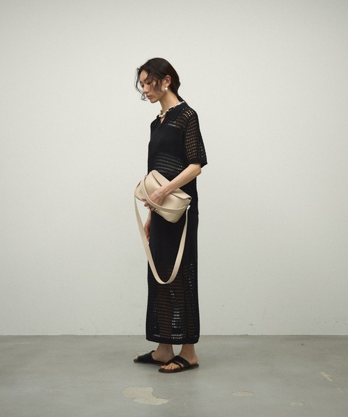 Lutim by u(ルチバイユー)の「Inside multi-pocket shoulder bag / インサイドマルチポケットショルダーバック(ショルダーバッグ・レディース・ホワイト/ブラウン/ブラック/ミント/イエロー・FREE)」の7枚目の写真