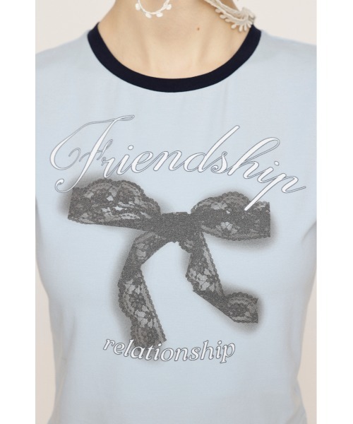 セール】RIBBON COMPACT T/SH リボン コンパクト Tシャツ（T