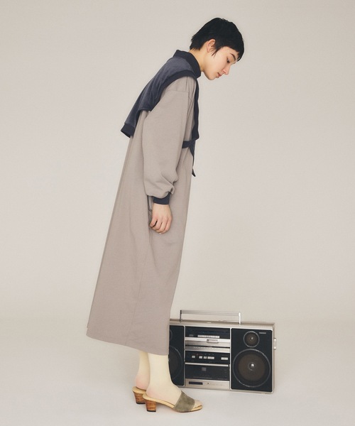 sneeuw（スニュウ）の「ダイヤルワンピース（ワンピース・レディース・ブラック/グレー・ONESIZE）」の3枚目の写真