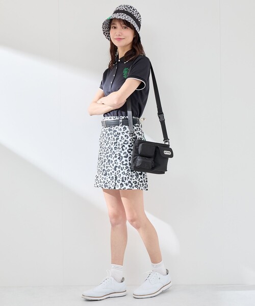 【新品】JUN & ROPE' ジュンアンドロペ　スカート S セール】【UVカット】【速乾】【接触冷感】【防透け】モノトーン