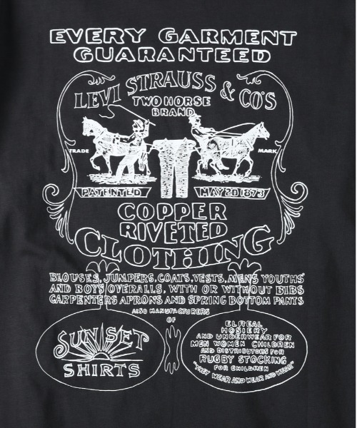 Levi's(リーバイス)の「【Levi's】「VINTAGE FIT TEE」ヴィンテージフィットTシャツ(Tシャツ/カットソー・メンズ・ブラック・S/M/L)」の6枚目の写真