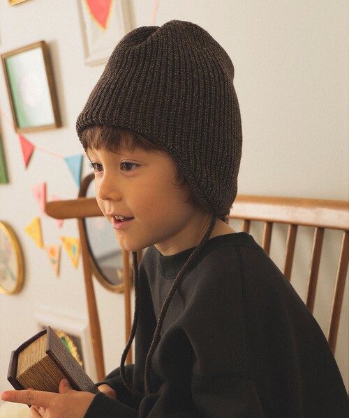 こども ビームス（コドモビームス）の「INFIELDER DESIGN / イヤーフラップ キャップ（ニットキャップ/ビーニー・キッズ・パープル系その他2/ブラウン/レッド系その他7・ONE SIZE）」の13枚目の写真