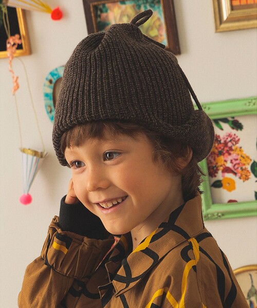 こども ビームス（コドモビームス）の「INFIELDER DESIGN / イヤーフラップ キャップ（ニットキャップ/ビーニー・キッズ・パープル系その他2/ブラウン/レッド系その他7・ONE SIZE）」の14枚目の写真