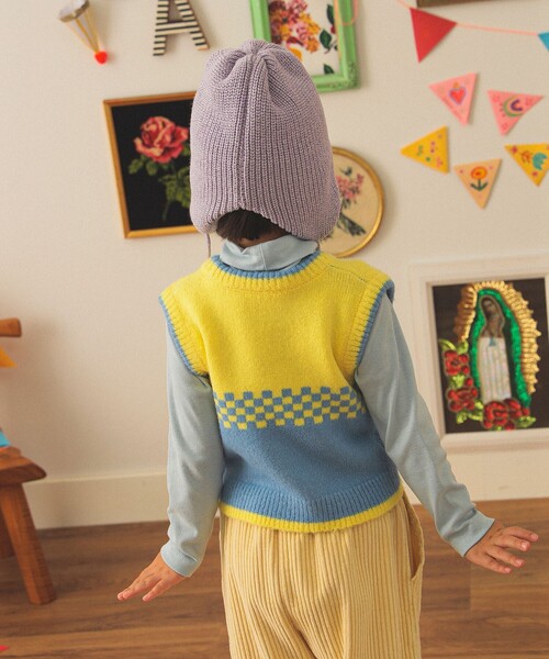 こども ビームス（コドモビームス）の「INFIELDER DESIGN / イヤーフラップ キャップ（ニットキャップ/ビーニー・キッズ・パープル系その他2/ブラウン/レッド系その他7・ONE SIZE）」の17枚目の写真