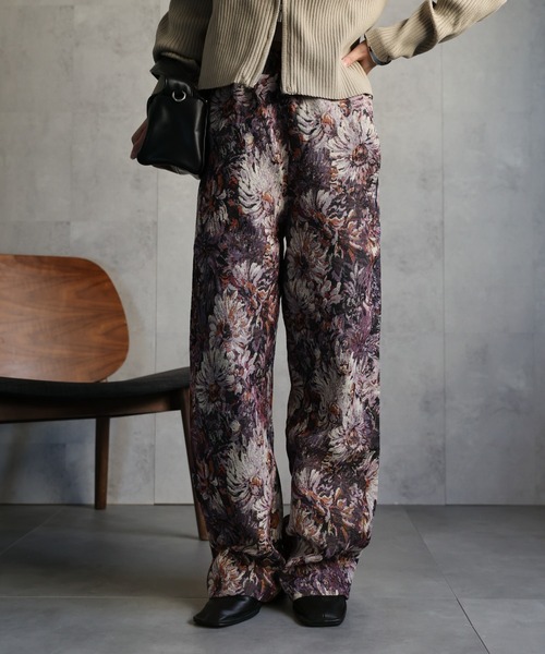 セール】ゴブランパンツ / 柄ジャガードパンツ（その他パンツ）｜ap