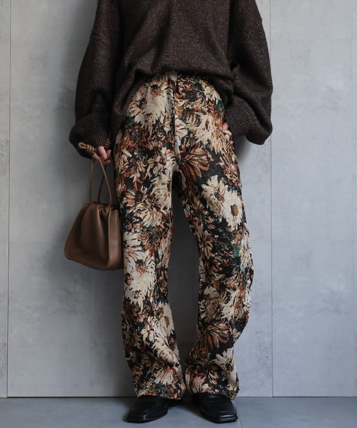 セール】ゴブランパンツ / 柄ジャガードパンツ（その他パンツ）｜ap