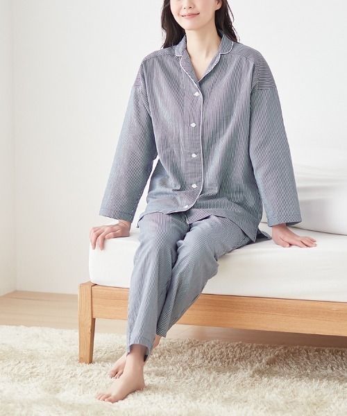 【メーカー再生品】 セール】kaimin 寝返り設計 調湿素材使用パジャマ navi/快眠ナビ ルームウェア・パジャマ