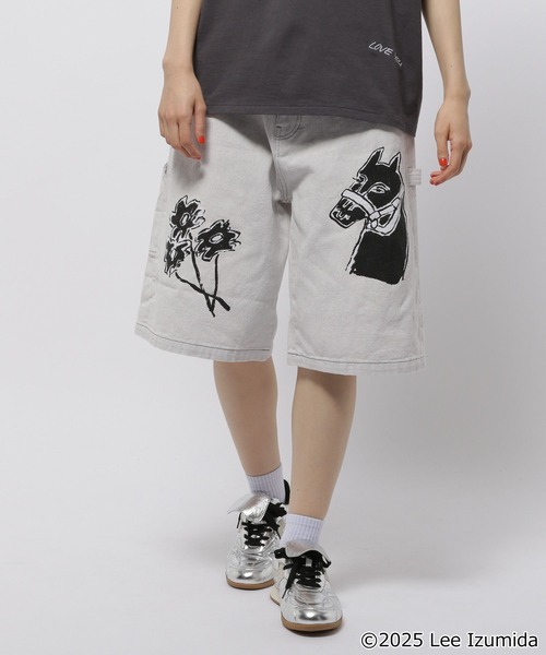 LV x NIGOコラボ ニットショーツ 関税込 セール】【IZUMIDA LEE】コラボ グラフィックペイントパンツ