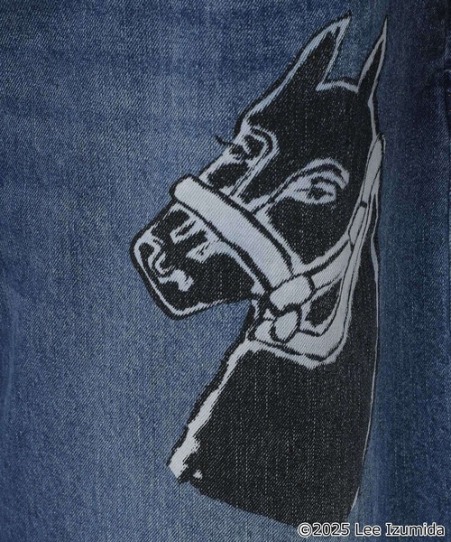 niko and...（ニコアンド）の「【IZUMIDA LEE】コラボ グラフィックペイントパンツ（その他パンツ・レディース・アイボリー/ブルー・LARGE/MEDIUM）」の17枚目の写真