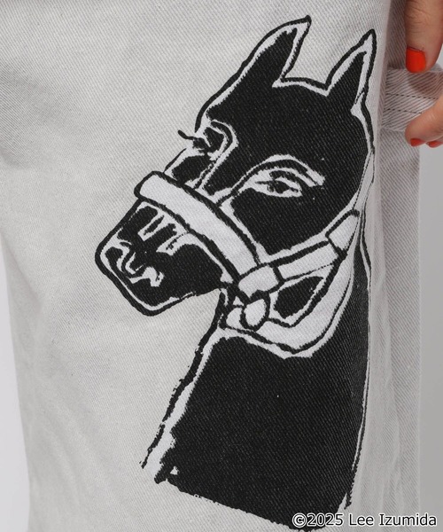 niko and...（ニコアンド）の「【IZUMIDA LEE】コラボ グラフィックペイントパンツ（その他パンツ・レディース・アイボリー/ブルー・LARGE/MEDIUM）」の19枚目の写真