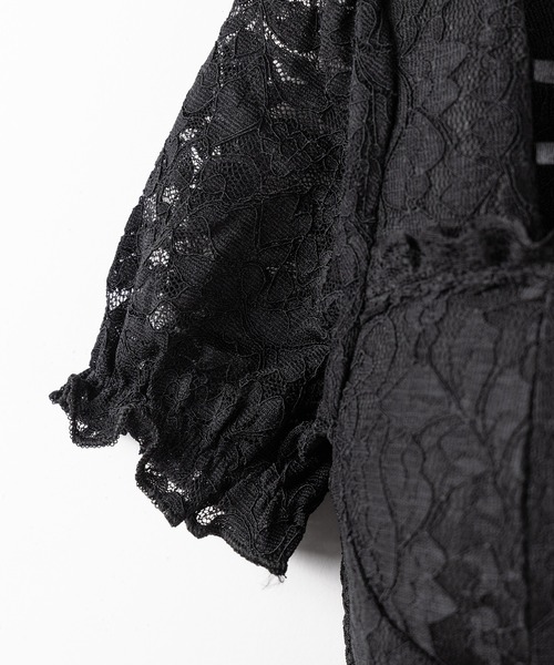 me+em select(ミームセレクト)の「【 2color 】フロントリボンレースアップコルセットブラウス / front ribbon lace-up corset blouse(その他トップス・レディース・ブラック/ホワイト・FREE)」の4枚目の写真