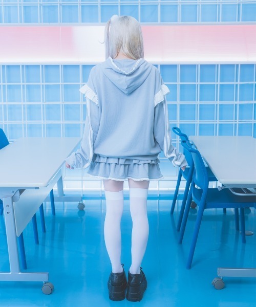 Hauls(ハウルズ)の「フリル天使ティアードスカート(スカート・レディース・ネイビー・F)」の11枚目の写真