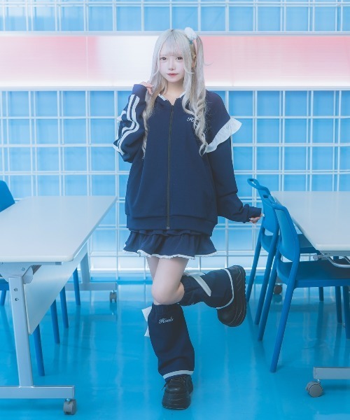 Hauls(ハウルズ)の「フリル天使ティアードスカート(スカート・レディース・ネイビー・F)」の12枚目の写真