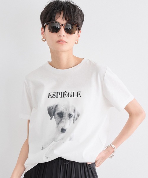 BARNYARDSTORM（バンヤードストーム）の「BARNYARDSTORM / DOGプリントT（Tシャツ/カットソー・レディース・ブラック/ホワイト・FREE）」の8枚目の写真