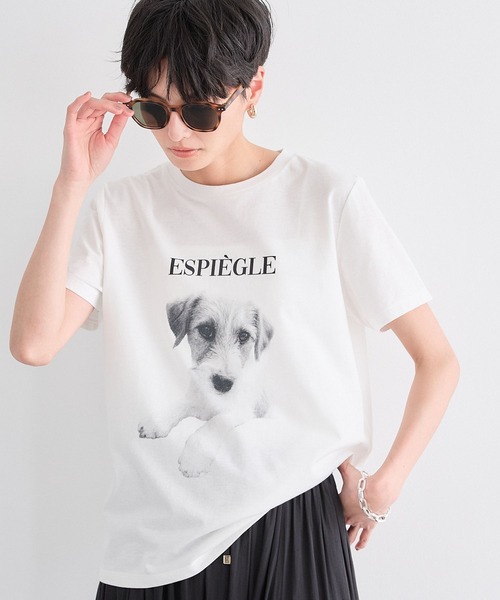 BARNYARDSTORM（バンヤードストーム）の「BARNYARDSTORM / DOGプリントT（Tシャツ/カットソー・レディース・ブラック/ホワイト・FREE）」の9枚目の写真