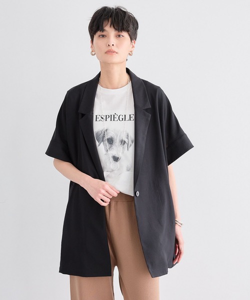 BARNYARDSTORM（バンヤードストーム）の「BARNYARDSTORM / DOGプリントT（Tシャツ/カットソー・レディース・ブラック/ホワイト・FREE）」の21枚目の写真