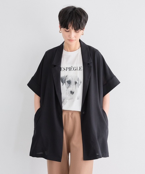 BARNYARDSTORM（バンヤードストーム）の「BARNYARDSTORM / DOGプリントT（Tシャツ/カットソー・レディース・ブラック/ホワイト・FREE）」の22枚目の写真