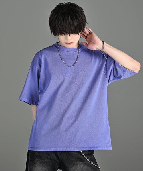 ADRER(アドラー)の「ESSENTIAL HEAVY COTTON PIGMENT TEE / エッセンシャルヘビーコットンピグメントTシャツ(Tシャツ/カットソー・メンズ・ミント/ネイビー/パープル/ライトグレー/ホワイト/ブラック/サックスブルー・XS/S/M/L)」の18枚目の写真